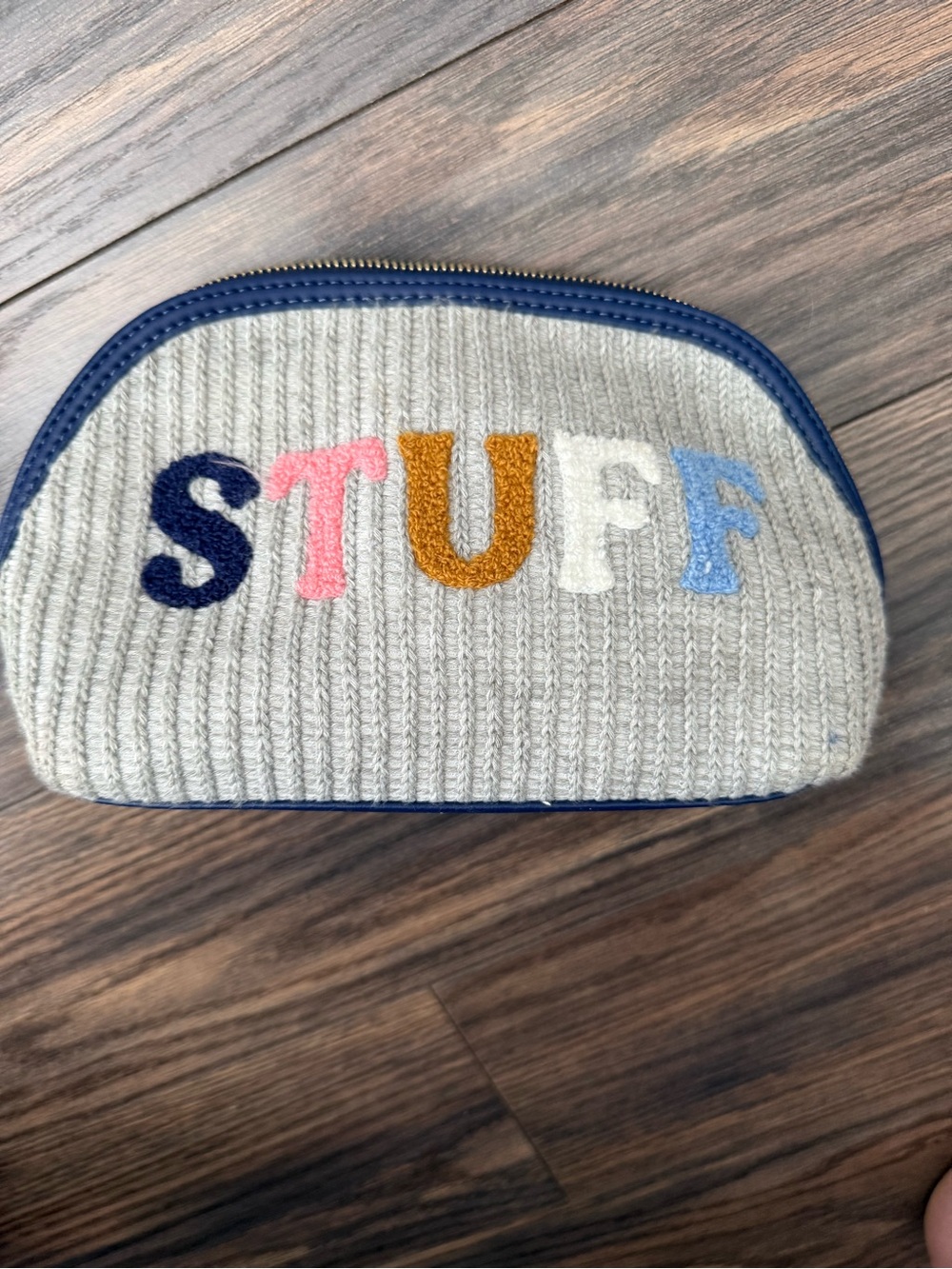 Shiraleah Stuff Knit Zip Pouch